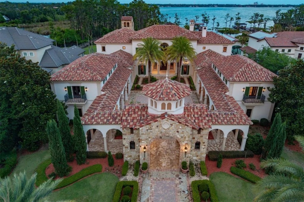 A massive Palladian home is now on the market in Orlando area for $16M